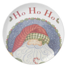 Santa ho ho ho dinner plate