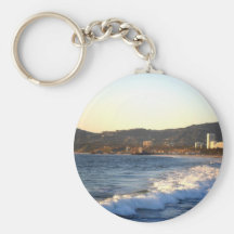 Santa Monica Pier as seen from Venice Beach Key Chain