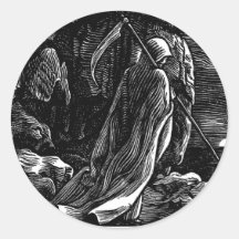 Santa Muerte (Mexican Grim Reaper) Stickers