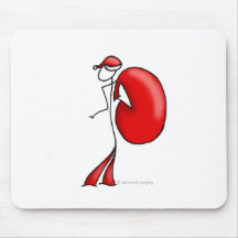 Santa-Stick-Figure Mouse Pad