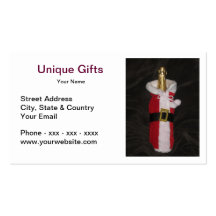 Santa Wine Bottle Business Card