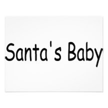 Santas Baby Personalised Invitations