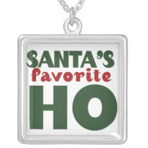 Santas Favourite HO Personalised Necklace