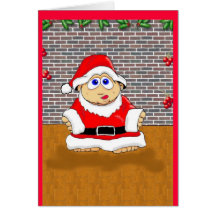 Santa's Lil Helper Greeting Cards