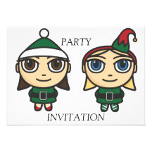 Santas Little Helpers Party Invitation
