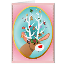 Santa's Reindeer Card