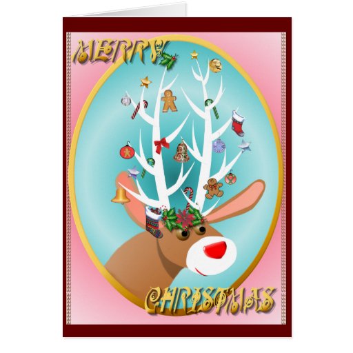 Santa's Reindeer_Merry Christmas Card