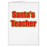 Santa's Teacher Cards