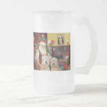 Santa's Wheaten Terriers (TWO) Mug