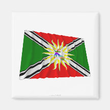 Santo Domingo waving flag Magnet