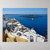 Santorini Canvas Poster