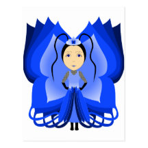 Sapphire Butterfly Princess Postcards