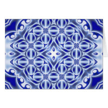 Sapphire Doily Greeting Card