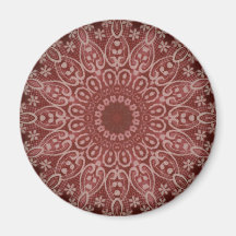 Sarah Lace Mandala Refrigerator Magnet