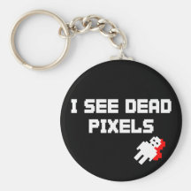 Sarah Marshall Dead Pixels Keychains