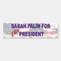 Sarah Palin for Vice President Bumper Stickers