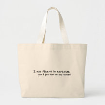 Sarcastic Canvas Bag