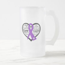 Sarcoidosis Heart Ribbon Collage Mugs