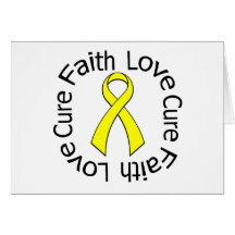 Sarcoma Faith Love Cure Card