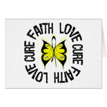 Sarcoma Faith Love Cure Greeting Cards