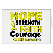 Sarcoma HOPE 3 Greeting Cards
