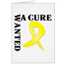Sarcoma WANTED A CURE Greeting Cards