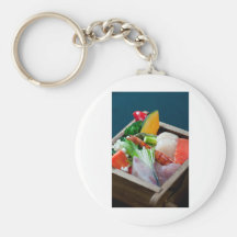 Sashimi in Japan, Japanese Cuisine Keychain
