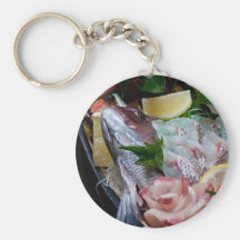 Sashimi in Japan, Japanese Cuisine Keychains