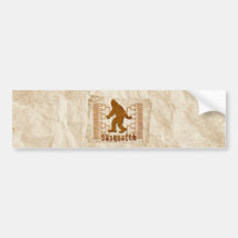 Sasquatch Bracketology Bumper Sticker