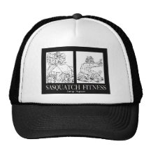 Sasquatch Fitness Series Pic #1 JUMP SQUATS Mesh Hats