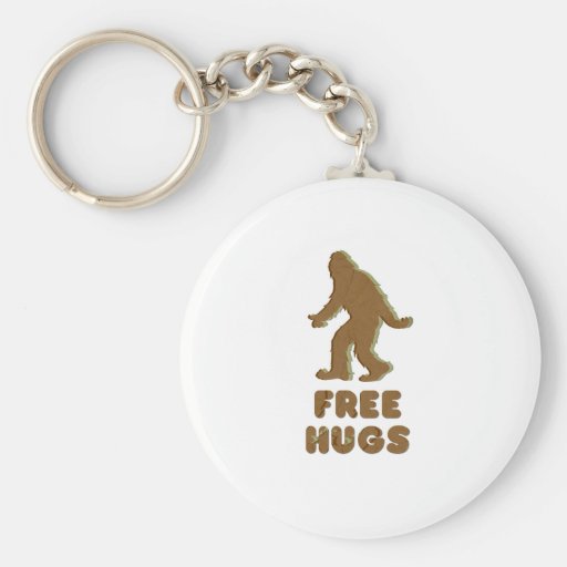 SASQUATCH - FREE HUGS KEYCHAIN