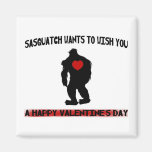 Sasquatch Valentines Day Fridge Magnets