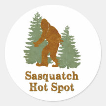 Sasqutch Hot Spot Round Stickers