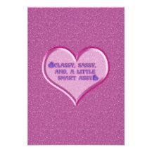 Sassy Heart Personalised Announcement