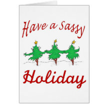 sassy holiday card