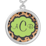 Sassy Leporad Monogram Necklace