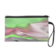 Satin Pink Fuchsia Purple Neon Green Silk Colours Wristlet Clutches