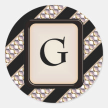 Satin Sequins Round Sticker