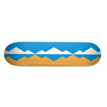 Satka, Russia flag Custom Skateboard