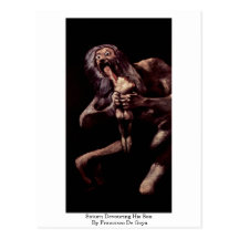 Saturn Devouring His Son By Francisco De Goya Post Card