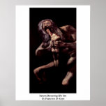 Saturn Devouring His Son By Francisco De Goya Posters