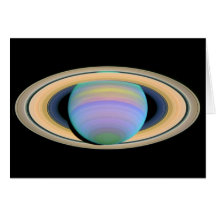 Saturn's Rings in Ultraviolet Light Card