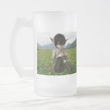 Satyr in Field Frosted Mug