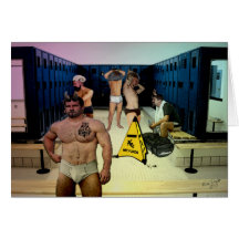 Satyrs Locker Room Card with Message Inside