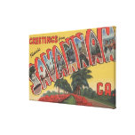 Savannah, Georgia (Historic) - Large Letter Gallery Wrapped Canvas