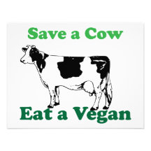 Save a Cow Custom Invitation