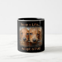 Save a Life Adopt a Pet mug