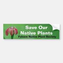 Save Native Plants Bumper Sticker