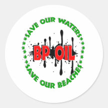 SAVE OUR BEACHES STICKERS