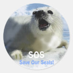SAVE OUR HARP SEALS Design Stickers